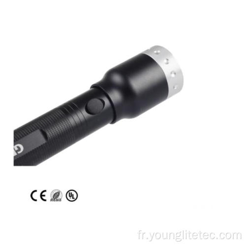 ALUMINIUM 5W LED 2C Battery Pile Torch